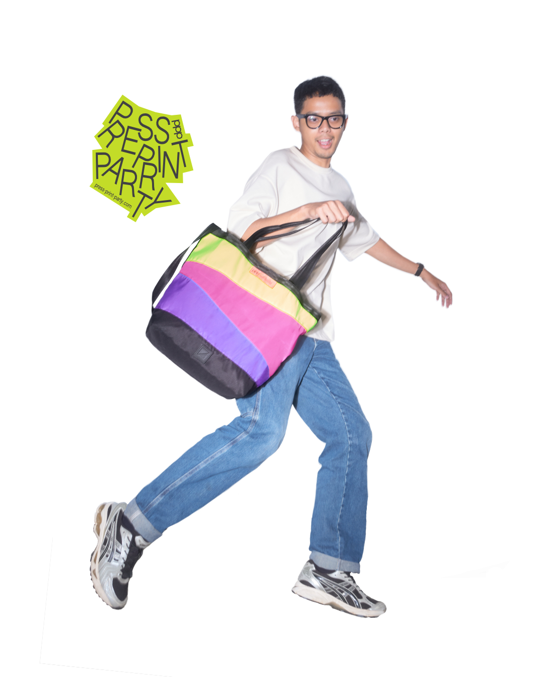 PPPeach Tote Bag Block Color - Image 2